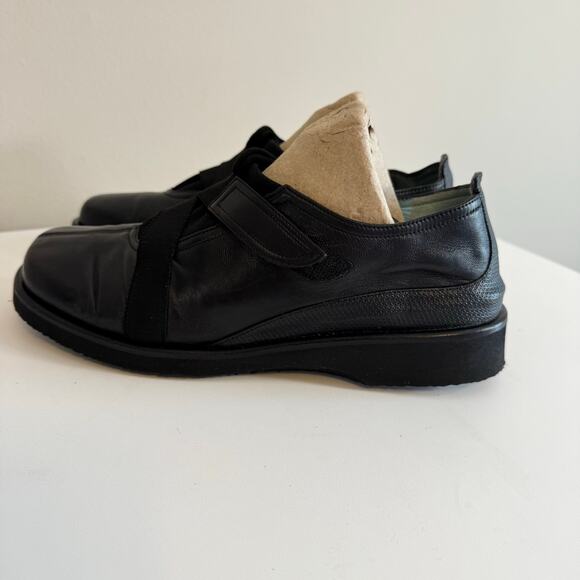 Thierry Rabotin Lena Walking Shoes Womens 8 Black Leather Slip On Made in Italy - Picture 5 of 13